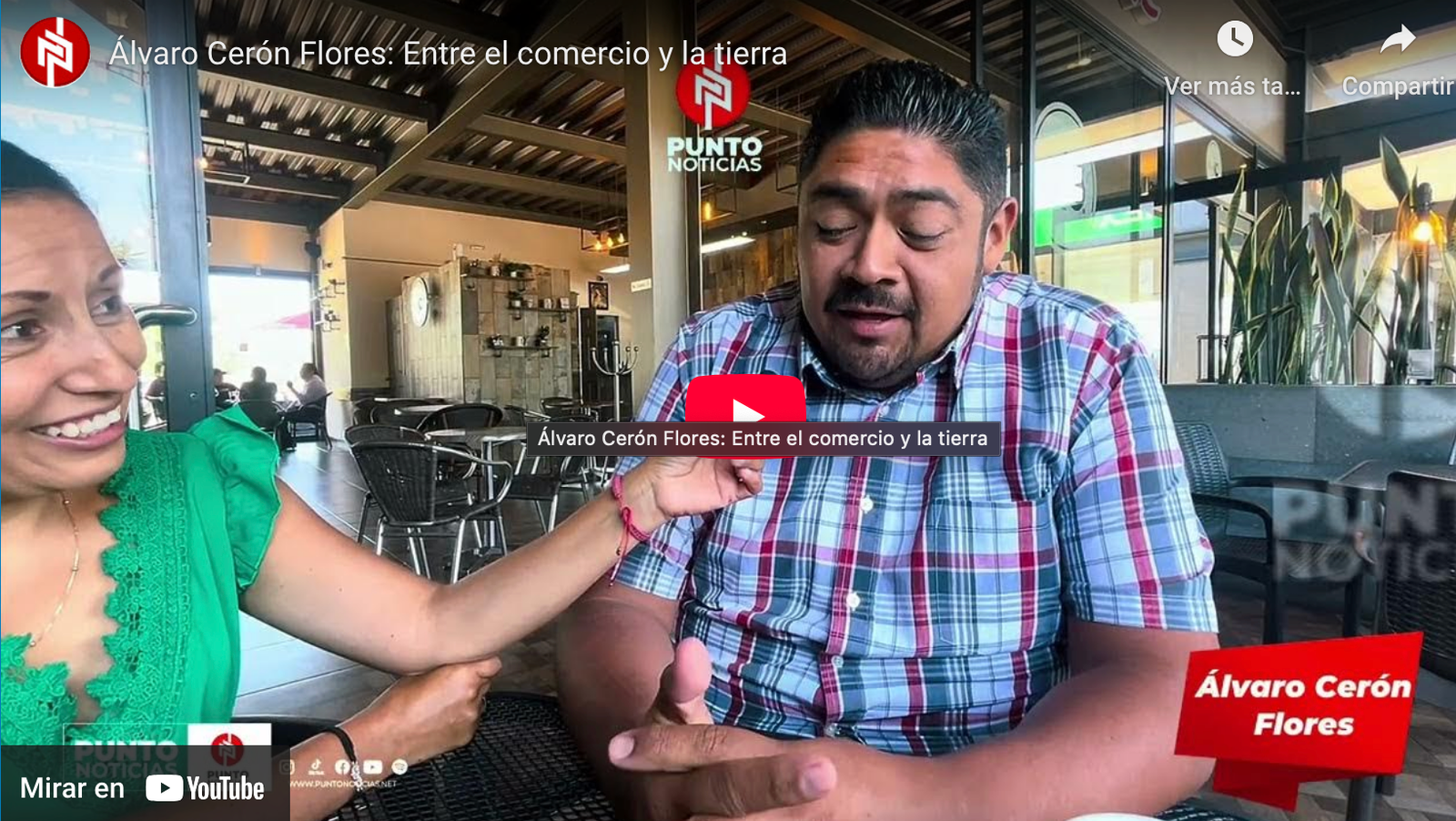 Álvaro Cerón Flores: Entre el comercio y la tierra